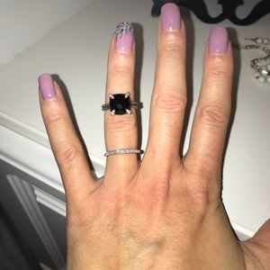DAVID YURMAN BLACK ONYX DIAMOND RING